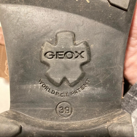 GEOX Sz 39 Suede Moto Style Mid-Calf Breathable Sole Boots - Picture 9 of 9